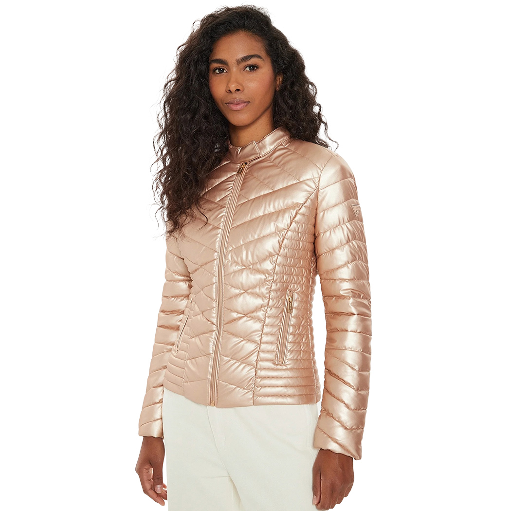 GUESS GIUBBINO GIACCA PIUMINO TRAPUNTINA DONNA STRETCH W4YL06KCBV0 - Foto 13 di 13