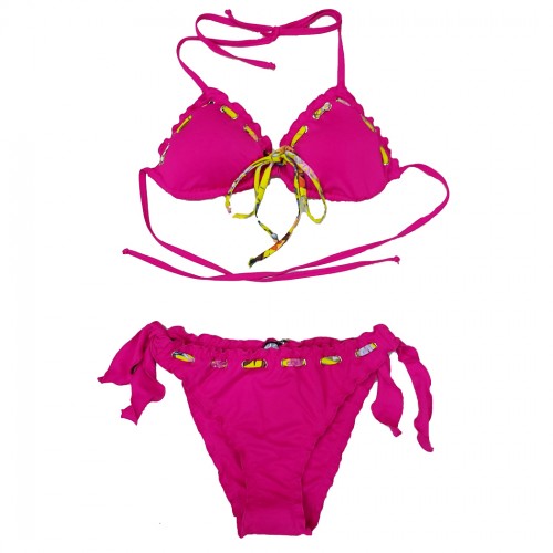 LIU JO BIKINI CON LACCETTI OCCHIELLI COSTUME DA BAGNO DONNA MARE PISCINA VA2059