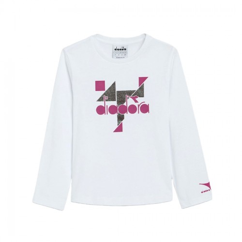 DIADORA JG.T-SHIRT LS GLEE MAGLIA BAMBINA COTONE MANICA LUNGA 102.178707