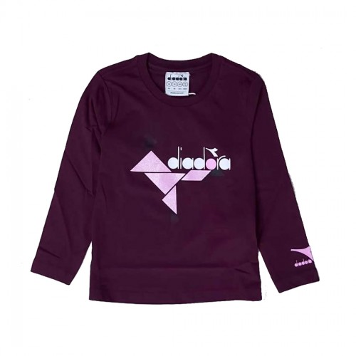 DIADORA JG.T-SHIRT LS GLEE MAGLIA BAMBINA COTONE MANICA LUNGA 102.178707