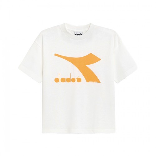 DIADORA JU.T-SHIRT SS BL MAGLIA BAMBINO BAMBINA UNISEX COTONE SPORT 102.179354