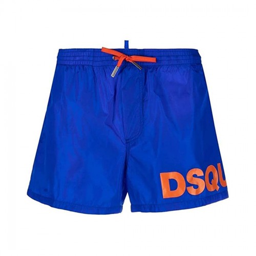 DSQUARED2 COSTUME DA BAGNO UOMO MAXI LOGO BOXER MIDI MARE BEACH D7B5C4690