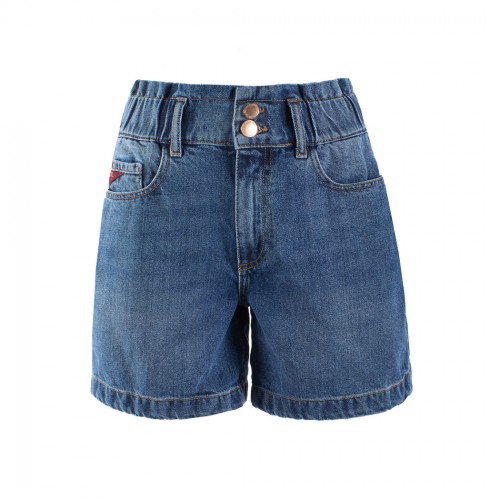 YES ZEE MINI SHORT DONNA 5 TASCHE JEANS PANTALONCINO COTONE MODA SPORT P232/W538