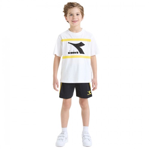 DIADORA JB.SET SS SPORT ART COMPLETO COTONE BAMBINO T-SHIRT PANT 102.179341