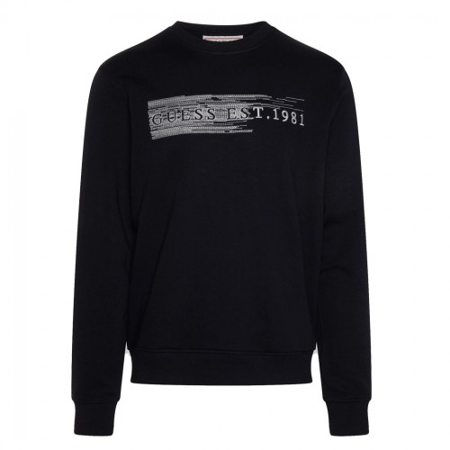 GUESS FELPA UOMO FRENCH TERRY CON LOGO FRONTALE MAGLIA SPORT M3YQ08KBK32