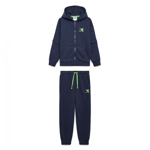 DIADORA JB.TRACKSUIT HD FZ NEON TUTA FELPA COMPLETO BAMBINI INVERNALE 102.179881
