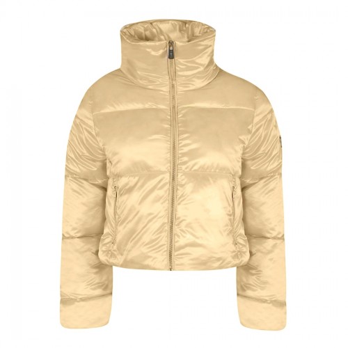 YES-ZEE GIUBBOTTO GIUBBINO DONNA GIRL CORTO TRAPUNTATO COLLO ALTO J059/O100