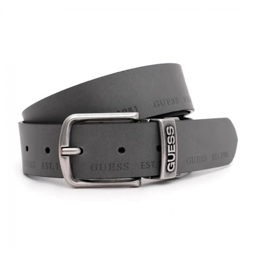 GUESS CINTURA UOMO REVERSIBILE VERA PELLE FIBBIA LOGO IMPRESSO CINTA M4RZ01L0TY0