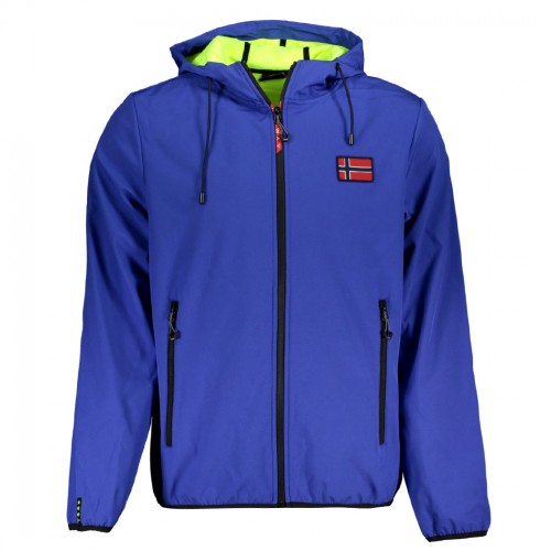 NORWAY GIUBBOTTO GIACCA GIUBBINO UOMO CON CAPPUCCIO IN SOFTSHELL PILE 119141