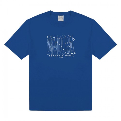 DIADORA T-SHIRT SS TWO TIMES BIG LOGO UOMO MAGLIA COTONE TINTA UNITA 102.180402