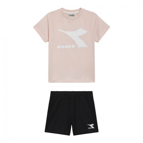 DIADORA JU. SET SS CORE COMPLETO COTONE BAMBINI T-SHIRT PANTALONCINI 102.180603