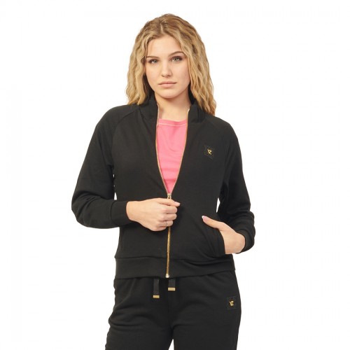 YES-ZEE FELPA SWEATSHIRT MAGLIA MANICA RAGLAN FULL ZIP DONNA GIRL F419/SN00