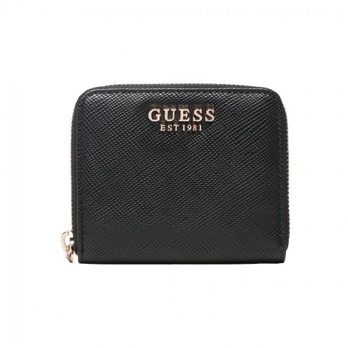 GUESS MINI PORTAFOGLIO LAUREL SAFFIANO WALLET DONNA CARTE BANCONOTE ZIP ZG850037