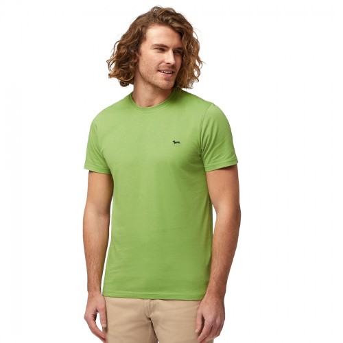 HARMONT E BLAINE T-SHIRT UOMO MAGLIA COTONE STRETCH LOGO RICAMATO INL001
