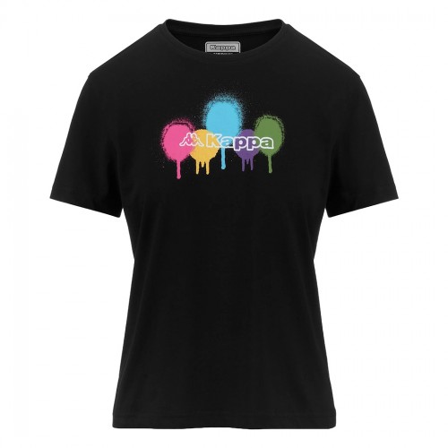 KAPPA LOGO FUALLA T-SHIRT DONNA MAGLIA GIROCOLLO COTONE SPORT WOMAN 381R33W