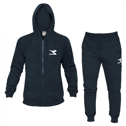 DIADORA TRACKSUIT HD FZ CORE TUTA UOMO FELPA COTONE CAPPUCCIO COMPLET 102.180369