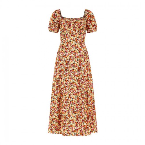 GUESS ABITO FIORI FLOREALE DONNA RAGAZZA DRESS VESTITO LUNGO SEXY W4GK44WG562