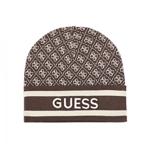 GUESS CAPPELLO CUFFIA DONNA INVERNALE LOGO FRONTALE RICAMATO HAT W4BZ21Z3JD2