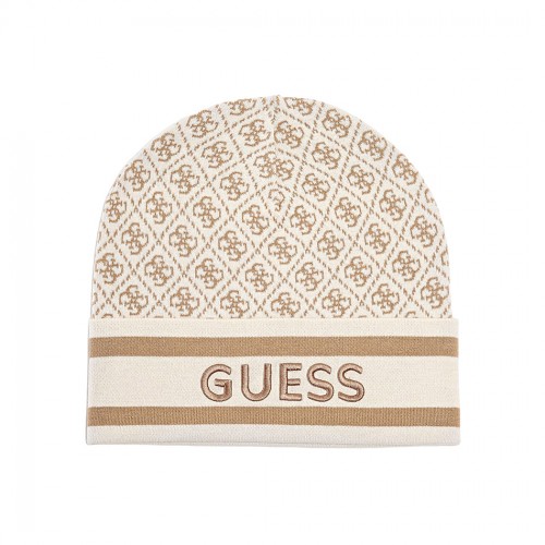 GUESS CAPPELLO CUFFIA DONNA INVERNALE LOGO FRONTALE RICAMATO HAT W4BZ21Z3JD2