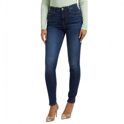 GUESS JEANS CURVE PANTALONI DONNA SKINNY STRETCH SLIM FIT VITA  ALTA W2YA46D4Q03