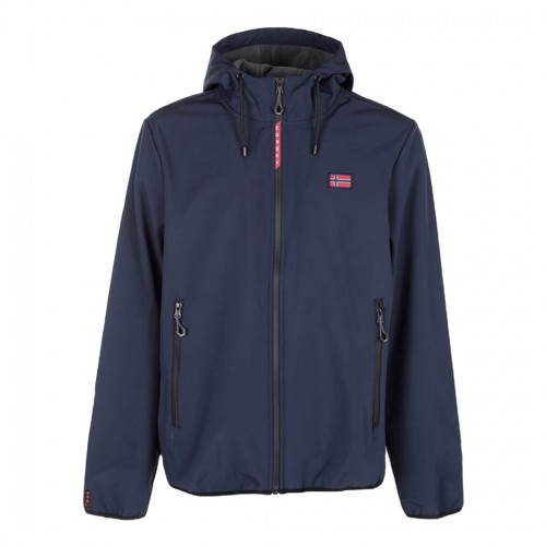 NORWAY GIUBBOTTO GIACCA GIUBBINO UOMO CON CAPPUCCIO IN SOFTSHELL PILE 119141