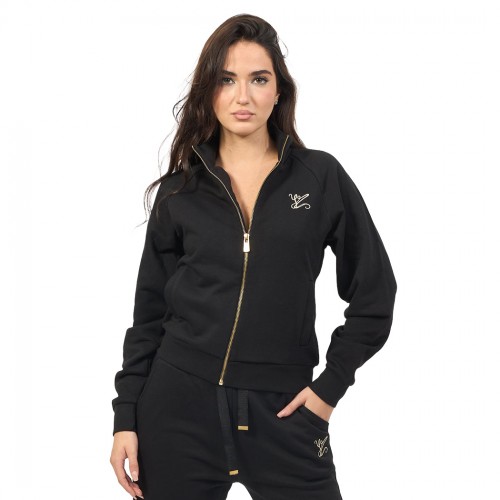 YES-ZEE FELPA SWEATSHIRT MAGLIA APERTA MANICA RAGLAN ZIP DONNA GIRL F009/SN00
