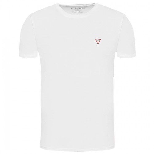 GUESS T-SHIRT UOMO MAGLIA COTONE JERSEY STRETCH LOGO TRIANGOLO BASIC M2YI36I3Z14