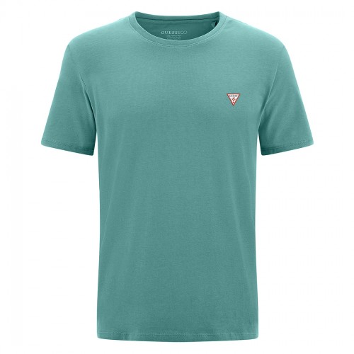 GUESS T-SHIRT UOMO MAGLIA COTONE JERSEY STRETCH LOGO TRIANGOLO BASIC M2YI36I3Z14