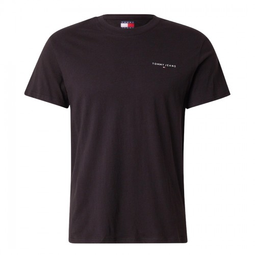 TOMMY JEANS T-SHIRT COTONE JERSEY UOMO SLIM BANDIERINA LOGO STAMPATO DM0DM21188
