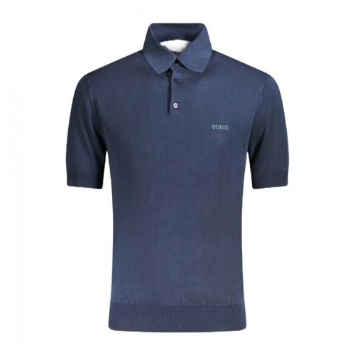 GUESS POLO T-SHIRT UOMO MAGLIA COTONE 3 BOTTONI LOGO RICAMATO FILO M4GR07Z3DN1