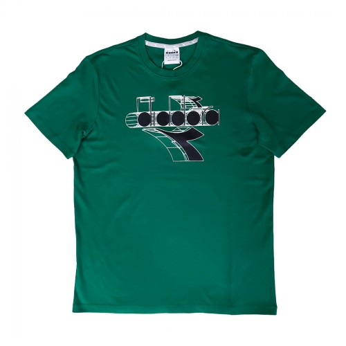 DIADORA T-SHIRT SS ESS. SPORTS BL UOMO MAN BOY MAGLIA COTONE LOGO 102.181738