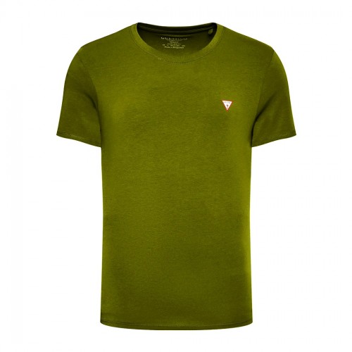 GUESS T-SHIRT UOMO MAGLIA COTONE JERSEY STRETCH LOGO TRIANGOLO BASIC M2YI24J1314