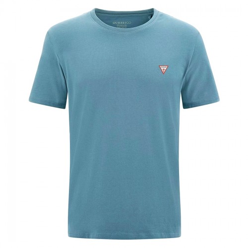 GUESS T-SHIRT UOMO MAGLIA COTONE JERSEY STRETCH LOGO TRIANGOLO BASIC M2YI24J1314