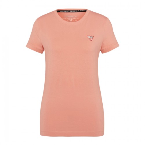 GUESS T-SHIRT MAGLIA MAGLIETTA DONNA UNITA GIROCOLLO MINI LOGO W2YI44J1314
