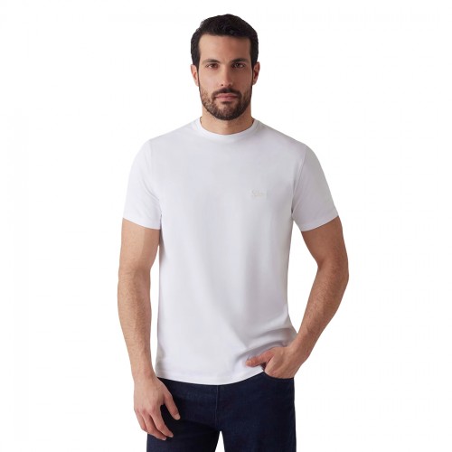 GUESS T-SHIRT UOMO MAGLIA COTONE JERSEY STRETCH LOGO RICAMATO SPORT M4GI70KC9X0