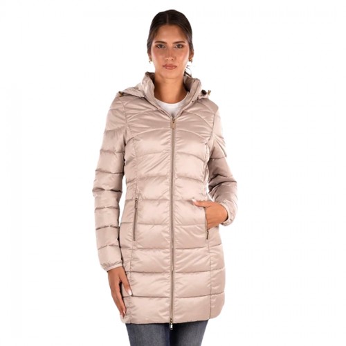 YES-ZEE GIUBBOTTO COPPOTTO DONNA GIUBBINO GIACCA CAPPUCCIO AMOVIBILE O017/M800