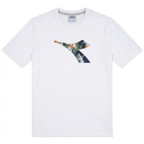 DIADORA T-SHIRT SS ESS. SPORTS BL UOMO MAGLIA SPORT TINTA UNITA LOGO 102.182900