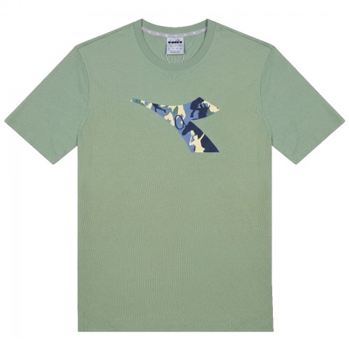 DIADORA T-SHIRT SS ESS. SPORTS BL UOMO MAGLIA SPORT TINTA UNITA LOGO 102.182900