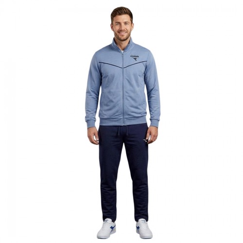 DIADORA TRACKSUIT FZ HJ TUTA UOMO FELPA COTONE COMPLETO PRIMAVERILE 102.182904