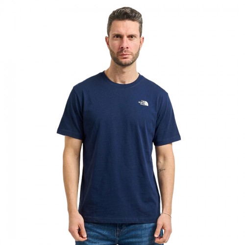 THE NORTH FACE T-SHIRT COTONE UOMO SIMPLE DOME TEE MAGLIA LOGO PICCOLO NF0A8CZ2