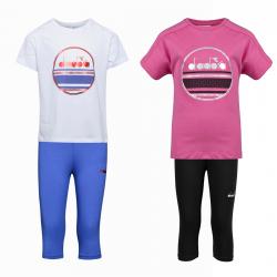 DIADORA JG.SET 5 PALLE COMPLETINO COTONE BAMBINA T-SHIRT LEG