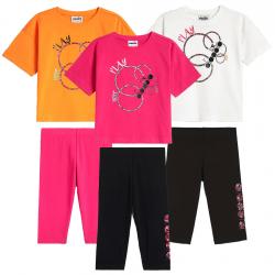 DIADORA JG. SET HOOPS LOGO COMPLETINO SET BAMBINA T-SHIRT LE