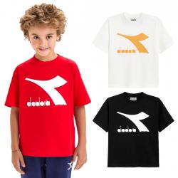 DIADORA JU.T-SHIRT SS BL MAGLIA BAMBINO BAMBINA UNISEX COTON