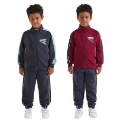 DIADORA JB. TRACKSUIT HD FZ LOGO TUTA FELPA COMPLETO BAMBINI