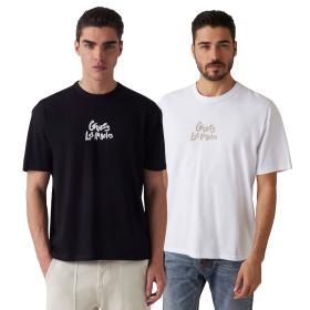 GUESS T-SHIRT UOMO MAGLIA COTONE OVERSIZE JERSEY LOGO F
